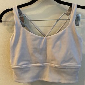 HEATHERED GREY LULULEMON FREE TO BE BRA